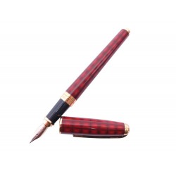 NEUF STYLO PLUME ST DUPONT EN LAQUE DE CHINE ROUGE RED LACQUER FOUNTAIN PEN 550€