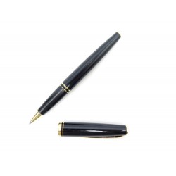 VINTAGE STYLO BILLE MONTBLANC GENERATION DORE RESINE NOIR ROLLERBALL PEN 395€