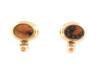 boucles d'oreilles givenchy logo et perles en