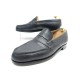 CHAUSSURES JM WESTON MOCASSINS 180 6.5C 40.5 EN CUIR DE LEZARD NOIR SHOES 1600€