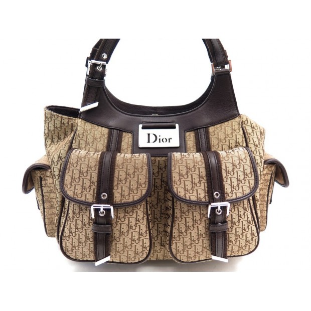 NEUF SAC A MAIN CHRISTIAN DIOR TROTTER STREET CHIC TOILE OBLIQUE HAND BAG 1880€