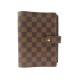 NEUF COUVERTURE AGENDA LOUIS VUITTON MM EN TOILE DAMIER EBENE DIARY COVER 495€