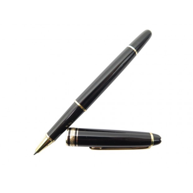 VINTAGE STYLO BILLE MONTBLANC MEISTERSTUCK CLASSIQUE DORE 12890 NOIR PEN 460€