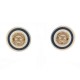 BOUCLES D'OREILLES CHANEL MOTIFS MARINS 2010 LOGO CC BOITE MARINE EARRINGS 560€