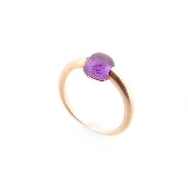 BAGUE POMELLATO M AMA NON M AMA PAB0041 T52 OR ROSE 18K ET AMETHYSTE RING 1400€