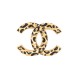 NEUF BROCHE CHANEL LOGO CC PANTHERE EN METAL DORE NEW GOLDEN PANTHER BROOCH