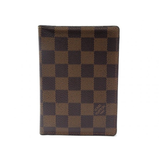 NEUF PORTEFEUILLE LOUIS VUITTON PORTE PASSEPORT TOILE DAMIER EBENE WALLET 265€