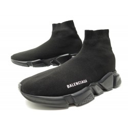 CHAUSSURES BALENCIAGA SPEED 43 BASKETS TOILE NOIR BLACK SNEAKERS SHOES 675€