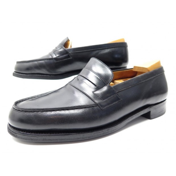 CHAUSSURES JM WESTON MOCASSINS 180 5.5D 39.5 EN CUIR NOIR LOAFERS SHOES 820€