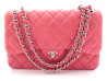 sac a main chanel jumbo timeless en cuir rose