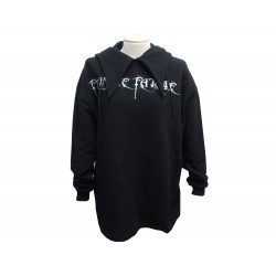 NEUF SWEAT BALENCIAGA FEMME FATALE 482217 M 38 A CAPUCHE EN COTON NOIR NEW 645€