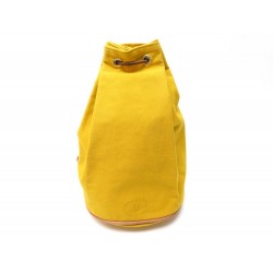 SAC A DOS HERMES POLOCHON MIMILE EN COTON JAUNE YELLOW CANVAS BACKPACK 780€