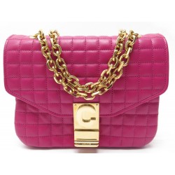 NEUF SAC A MAIN CELINE SMALL C 188403BFC CUIR MATELASSE FUSHIA QUILTED BAG 1995€