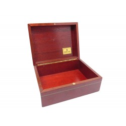 VINTAGE BOITE POUR MONTRES ROLEX 81.00.09 EN BOIS VERNIS ACAJOU BROWN WATCH BOX