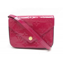 NEUF SAC LOUIS VUITTON MINI LUCIE M90285 CUIR VERNI ROSE INDIEN BANDOULIERE 925€