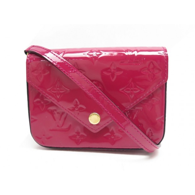 NEUF SAC LOUIS VUITTON MINI LUCIE M90285 CUIR VERNI ROSE INDIEN BANDOULIERE 925€