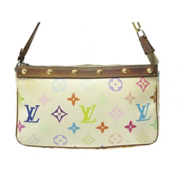 SAC A MAIN LOUIS VUITTON POCHETTE ACCESSOIRES MONOGRAM MULTICOLORE MURAKAMI