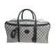 VINTAGE SAC A MAIN DE VOYAGE GUCCI TOILE MONOGRAMMEE BLEUE GG TRAVEL BAG 2100€