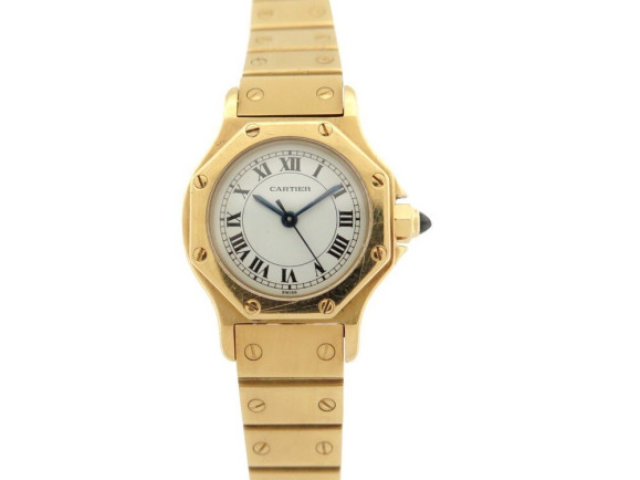 montre cartier santos octogonale automatique