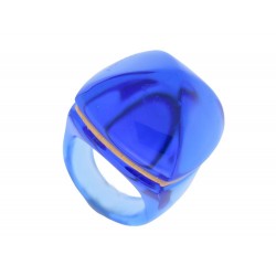 BAGUE BACCARAT MEDICIS POP TAILLE 55 EN CRISTAL BLEU BLUE CRYSTAL RING 300€