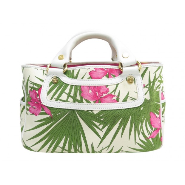 SAC A MAIN CELINE BOOGIE CABAS AVEC MOTIF BOTANIQUE BOTANIC HAND BAG PURSE 950€