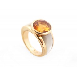 NEUF BAGUE MAUBOUSSIN MY FIRST MADAME T53 EN OR JAUNE NACRE CITRINE RING 2045€