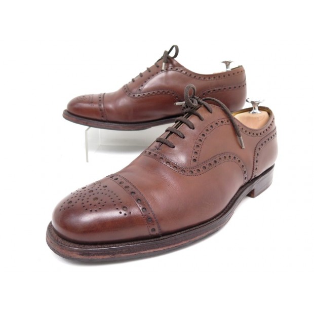 CHAUSSURES CHURCH'S DIPLOMAT 8F 42 BOUT FLEURI EN CUIR MARRON LOAFERS SHOES 940€