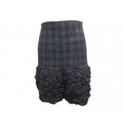 NEUF JUPE CHANEL P46990V34872 EN TWEED DE LAINE NOIR 38 M BLACK WOOL SKIRT 3880€