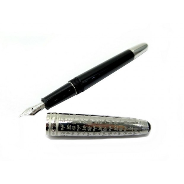 NEUF STYLO PLUME MONTBLANC MEISTERSTUCK DOUE UNICEF EN RESINE NOIRE PEN 1290€