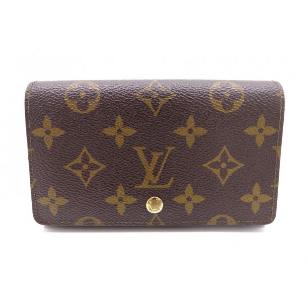 VINTAGE PORTEFEUILLE PORTE MONNAIE LOUIS VUITTON TRESOR MONOGRAM WALLET 510€