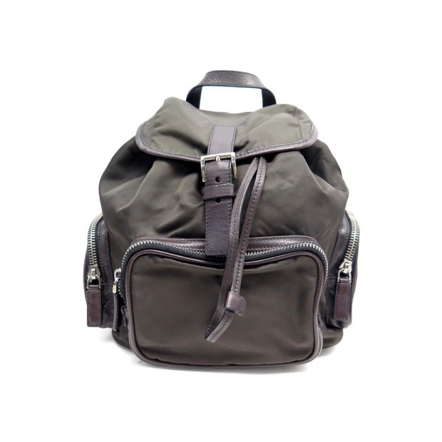 SAC A DOS PRADA VZ0037 EN TOILE NYLON KAKI CANVAS BACKPACK KHAKI BAG PURSE 1580€