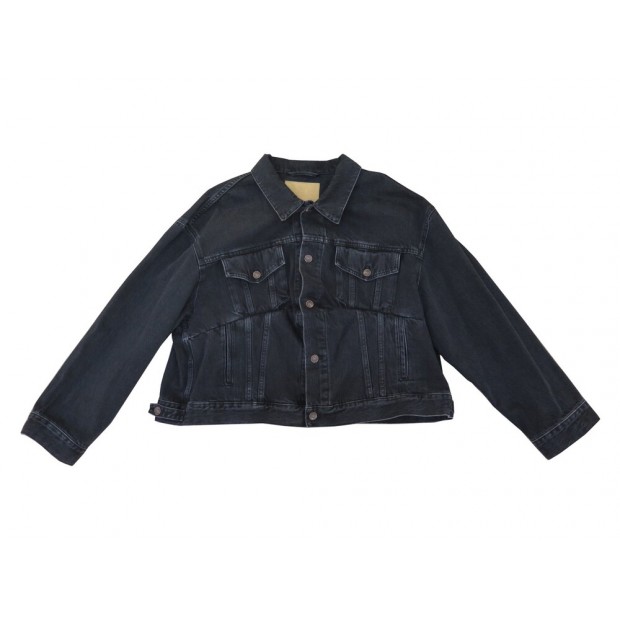 NEUF VESTE BALENCIAGA 482125 42 IT 38 FR M DENIM OVERSIZE BLOUSON JACKET 895€