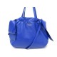 SAC A MAIN PRADA CABAS FIOCCO BOW PJC168215F956 CUIR BLEU BANDOULIERE BAG 1500€