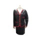 ENSEMBLE TAILLEUR CHANEL VESTE ET JUPE M 38 NOIR & ROUGE BLACK JACKET AND SKIRT