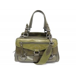 SAC A MAIN KENZO PORTE BANDOULIERE CUIR KAKI KHAKI LEATHER HAND BAG PURSE 430€