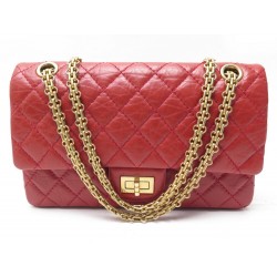 SAC A MAIN CHANEL 2.55 MADEMOISELLE MM EN CUIR ROUGE BANDOULIERE BAG PURSE 9700€