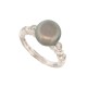 BAGUE MIKIMOTO TAILLE 51 EN OR BLANC 18 K PERLE ET DIAMANTS 0.24CT RING 1190€