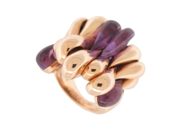 bague de grisogono or rose 18k a pampilles 57