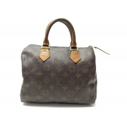 SAC A MAIN LOUIS VUITTON SPEEDY 25 M41109 TOILE MONOGRAM MARRON HAND BAG 1300€