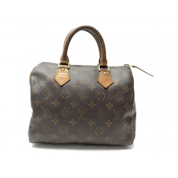 SAC A MAIN LOUIS VUITTON SPEEDY 25 M41109 TOILE MONOGRAM MARRON HAND BAG 1300€