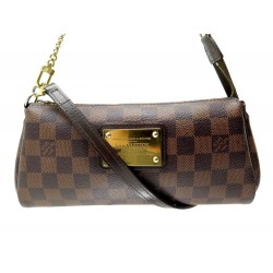 SAC A MAIN LOUIS VUITTON POCHETTE EVA N55213 TOILE DAMIER BANDOULIERE BAG 1100€