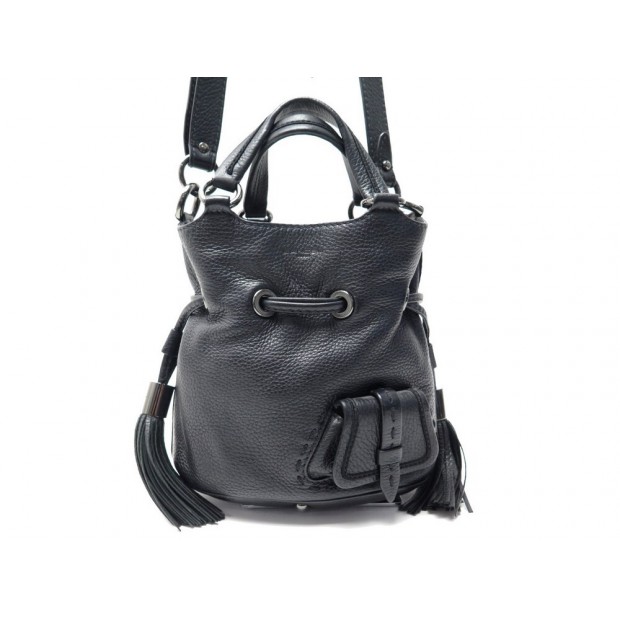 NEUF SAC A MAIN LANCEL PREMIER FLIRT SMALL SEAU CUIR NOIR BANDOULIERE BAG 595€