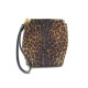 SAC POCHETTE JEROME DREYFUSS CLIC CLAC S SOFT LEOPARD EN CROUTE BAG POUCH 280€