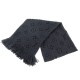 ECHARPE LOUIS VUITTON SILENCIEUX EHALP LOGOMANIA 413287 EN LAINE NOIR SCARF 760€