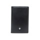 NEUF PORTE CARTES MONTBLANC 14108 EN CUIR NOIR NEW LEATHER CARD HOLDER 220€