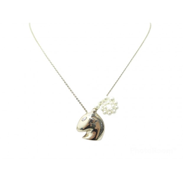 NEUF COLLIER PENDENTIF CHRISTIAN DIOR DITES MOI DIOR CAPRICORNE METAL DORE 390€