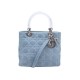 SAC A MAIN DIOR LADY MEDIUM CANNAGE EN DENIM BANDOULIERE HAND BAG PURSE 4400€