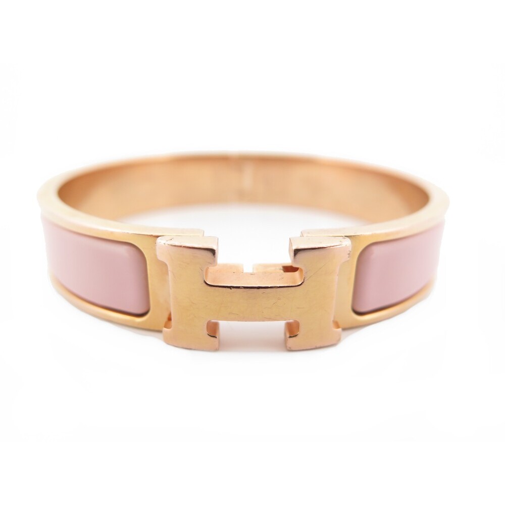 bracelet hermes clic h pm 15 cm email rose candeur