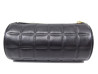  trousse chanel en cuir matelasse noir logo cc