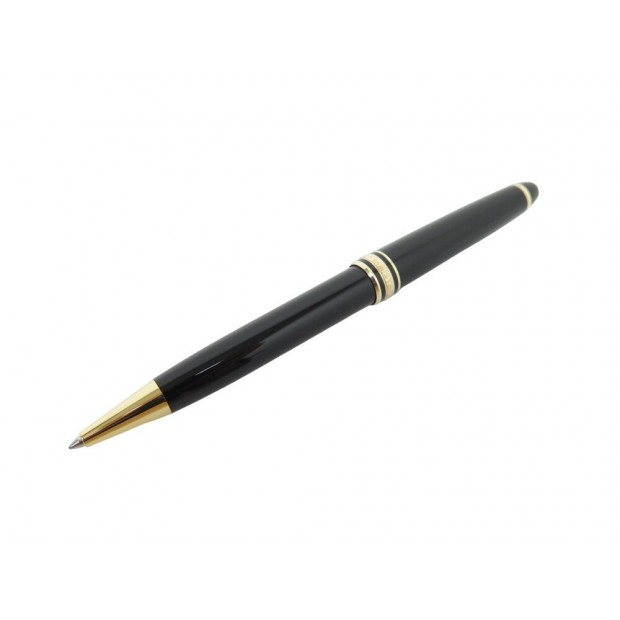 NEUF STYLO BILLE MONTBLANC MEISTERSTUCK CLASSIQUE DORE 10883 NOIR NEW PEN 405€